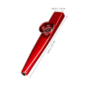 Miniatyrbilde 2 av 4: 12 stk Kazooer Kazoo Instrument Metall Kazooer For Voksne Begynner Kazooer Ytelse Kazoo For Barn