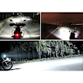 Miniatyrbilde 3 av 5: H4 LED-hovedlyspære for motorsykkel, høy/lav stråle, hvitt lys, 1080LM, 6500K, frontlykt, 9-12W