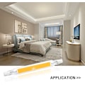 Miniatyrbild 2 av 5: 5w R7s 78mm J78 Cob Filament LED-lampa, 500 lumen 360 grader, 30w 48w 50w halogenlampa motsvarande, perfekt för hem, kök, rum, balkong, kontor etc