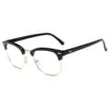 Black Clubmaster Glasses without Strength Clear Glasses