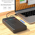 Pikkukuva 3 / 5: Kiintolevykotelo SATA - Type C -kiintolevykotelo LED-valolla ulkoiselle HDD:lle 2,5 3,5 tuuman kiintolevylle