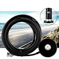 Miniatyrbild 3 av 5: Fordon/Bil Mobil Radio VHF/UHF Dubbelbandsantenn BNC Hane Kontakt Magnetfot Montering-YM
