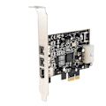 Miniatyrbillede 2 af 5: SY-PEX30016 3 Port IEEE 1394 Firewire 1394B & 1394A PCIe 1.1 X1 Kort TI XIO2213B Chipset Kræver Le