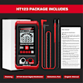 Miniatyrbild 5 av 5: HT123 Digital Multimeter, AC/ Resistans Kontinuitet Mätning Tester, Elektrisk Multimeter Krets