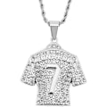 Pikkukuva 2 / 4: Jersey-riipusmiekka miehille, Hip Hop Ronaldo No.7 Jersey-riipus Monivärinen Valinnainen