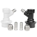 Miniatyrbillede 2 af 5: 4 STK Gevind Ball Lock Keg Fittings Plastik Konnektor med Adapterklemme