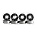 Pikkukuva 3 / 5: 4 kpl Skeittilaudan Pyörät 54x36mm Abec-9 Laakeriyhdistelmällä 82a, punainen