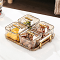 Miniatyrbillede 2 af 5: Multifunktionel Snackbakke til Fester til Frugt, Nødder, Ruminddelt Festfad, Opdelt Serveringsskål Med