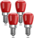 E14 Punainen LED-lamppu 3w E14, Dekoratiivinen Punainen E14 LED-lamppu, 25w korvaava