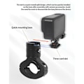 Miniatyrbilde 1 av 5: For Gopro12 Kameraer 360 Rotasjon Hurtig Demontering Metall Styreklemme Hurtiginstallasjon F