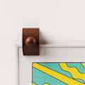 Miniatyrbild 3 av 5: Väggbonadshängare, Täcke Hängare för Väggbonader, Filt Hängare Klämmor, Matta Rug Display, Trä Väggklämmor 2-pack