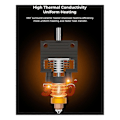 Miniatyrbillede 2 af 5: K1 Keramisk Hotend Kit - Hurtig Udskiftning af Dyse, All-Metal Integreret Ekstruder Hot End Udskiftning til K1 MAX, K1C 3D Printer