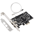 Pikkukuva 3 / 5: Pci-e Pci Express Firewire -kortti, Ieee 1394 -ohjainkortti Firewire-kaapelilla, videoille, äänille Tr