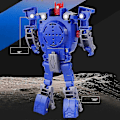 Miniatyrbild 4 av 5: Kreativ Robot Transformers Barnklocka, Stor Siffertavla Digital Klocka för Pojkar 2-14 År, Blå