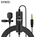 Miniatyrbillede 2 af 5: SYNCO Lav-S8 Professionel Lavalier Mikrofon Clip-on Omnidirektionel Reversmikrofon Støjreduktion Auto