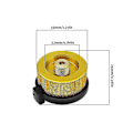 Miniatyrbilde 5 av 5: 2 stk Camping Gassflaske Adapter Gasskonverteringshode Adapter Dyse Kobling Gasskomfyr Ventil Adapter For Butanbeholder Til Å Skru På