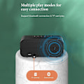 Pikkukuva 3 / 5: Bluetooth-kaiutin, yksinkertainen kannettava digitaalinen Bluetooth-kaiutin herätyskellolla, sopii Be