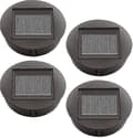 4 deler utskiftbare solcellelamper med LED-lys, utskiftning av solcellelamper, LED-deksel