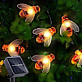 Miniatyrbild 1 av 5: Solcellsdrivna Bi-Ljussträngar för Utomhus 30LED Fairy Lights Vattentäta Inomhus Trädgård Patio Jul Nyår Fest Träd Varmvit