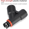 Miniatyrbilde 3 av 5: Sup Pump Adapter Dobbelt Innløp Inflator Adapter for Båt Kajakk Stå Opp Padlebrett Surfboard Tilbehør