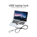 Miniatyrbild 2 av 3: USB-lås med lösenord för dator, lösenordsskydd, stöldskydd, universellt lås för bärbar dator