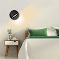 Miniatyrbillede 5 af 5: Moderne LED Væglampe Væglæselampe 350 Drejelig Nordisk Stil LED Vægspot Indendørs Væglampe Til Soveværelse Stue Gang Trappe, Sort