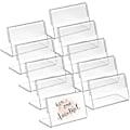 Miniatyrbilde 1 av 2: 48 stk. Skiltholdere Bordplate Displaystativ L Form Skilt Displaystativ Navnekortholdere 2025th
