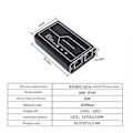 Miniatyrbillede 4 af 5: Gigabit Poe Extender 2 Port 1000m Netværk Switch Repeater 30w Ieee802.3af/at Plugplay Til Poe Switch Nvr Ip Kamera