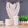 Miniatyrbild 5 av 5: 6/5/4mm Makramérep Macrame Garn Tvinnad Snöre Bomullssnöre För Handgjorda