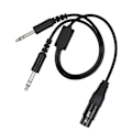 Pikkukuva 4 / 5: Airbus XLR - GA Dual Plug 5 Pin -kuulokemikrofonisovitinjohto, ilmailukuulokekaapeli