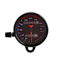 Miniatyrbild 3 av 4: Motorcykel Odometer Mätare Signal Dubbel Digital Display Km/h Universal 1st (svart)