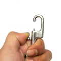 Miniatyrbilde 3 av 5: Dykkerkrok Rustfritt Stål Dobbel Ended Bolt Snap Krok for Dykking Kjæledyrbånd Kamerastropp Nøkkelc