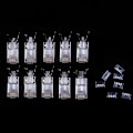 Miniatyrbilde 3 av 5: 10 stk Cat7 Rj45-kontakt Cat 7 Krystallplugg Skjermet Ftp Rj45 Modulær Kontakt