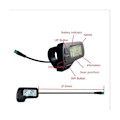Miniatyrbild 5 av 5: Elektrisk Cykeldisplay Kt-lcd11 5-polig Display Med S M-kontakt Drivmotor Omvandling Ebike Tillbehör
