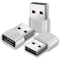 Miniatyrbild 1 av 5: Usb C till Usb Adapter [3-pack, Silver], Usb A till Usb C, Usb C till Usb, Usb C Adapter, Usb C Plugg, Us Adapter, Usb C till Usb, Usb Usb C, Usb C/a Adapter (