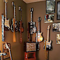 Miniatyrbilde 5 av 5: 4 stk. Gitarreveggfeste, Gitarkrok, Valnøtt U-formet Gitarhengende veggfeste for akustisk
