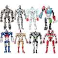 Miniatyrbillede 1 af 4: 8 stk. 13 cm Film Real Steel Zeus Atomic Midas Adam Invader Robot Noisy Boy Actionfigur Legetøjsgave