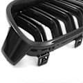 Miniatyrbillede 1 af 5: Bil Grill Blank Sort til 3 F30 F31 F35 2012-2018 Dobbelt Bar Opgraderet Version Midter Grill