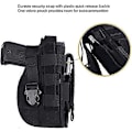 Miniatyrbilde 3 av 5: Universelt taktisk pistolhylster høyrehendt Molle pistolhylster Combat Airsoft midjebeltehylster svart tan grønn Multicam for høyrehendte (5 farger