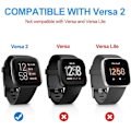 Miniatyrbild 3 av 5: Kompatibel med Fitbit Versa 2 skärmskydd, 2-pack Tpu-pläterad