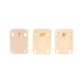 Miniatyrbild 1 av 5: 3 st gitarrhals shims bult-on hals platta för gitarr och bas reparation 0,25, 0,5 och 1 grad Guit