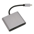 Pikkukuva 4 / 5: Type C - Kaksois-HD-sovitin USB C - Kaksois-HD-telakointiasema MST Moninäyttö HD 4K -sovitin