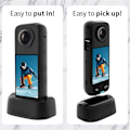 Miniatyrbillede 4 af 5: for X4 Silikon Stativbase Holder Montering til Insta 360 X4 Action Kamera Tilbehør