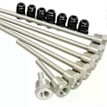 Miniatyrbillede 1 af 5: 30-200mm Termobrønd 304 Rustfrit Stål 1/2 BSP G Gevind OD6mm Nedsænkningsmuffe Lomme Til Temperatursensor Hjemmetilbehør