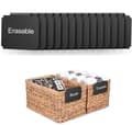 15 Pieces - Removable Clip-On Labels - Mini Blackboards - PVC Storage Classification Clip - Black