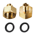 Miniatyrbilde 5 av 5: Par Gassadapter 1/2 ' ' Hunn X 1/4 ' ' Hann Gjenge for Gass