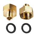 Miniatyrbilde 1 av 5: Par Gassadapter 1/2 ' ' Hunn X 1/4 ' ' Hann Gjenge for Gass