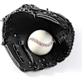 Miniatyrbild 2 av 5: Basebollhandskar, Barn Tonåringar Ungdomar Hållbart Läder Softboll Baseboll Pitcher Mitt För Pojkar Flickor Vänster Hand -svart