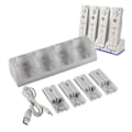 Miniatyrbilde 2 av 5: 4 stk 2800mAh Oppladbare Batterier og Wii Batterilader Dock Stativ for Wii Fjernkontroll Switch Tilbehør