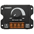 Miniatyrbilde 1 av 5: LED Lysjusterer DC 12-24V 30A/Ingen Strobe med Bryterknapp LED Lysbar Lysstyrkejusterer Dimmer